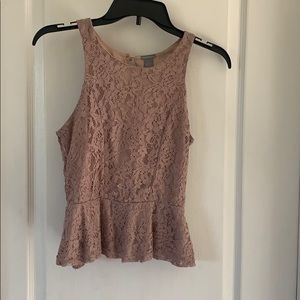 Mauve peplum top